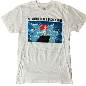 Disney Parks Adult M Little Mermaid T-Shirt Disney Songs Novelty Movie Princess